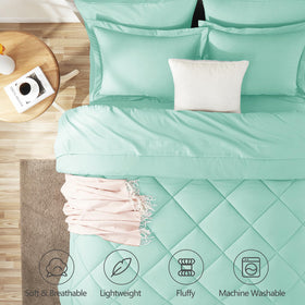 CozyLux comforter stitching detail showing plush fullness