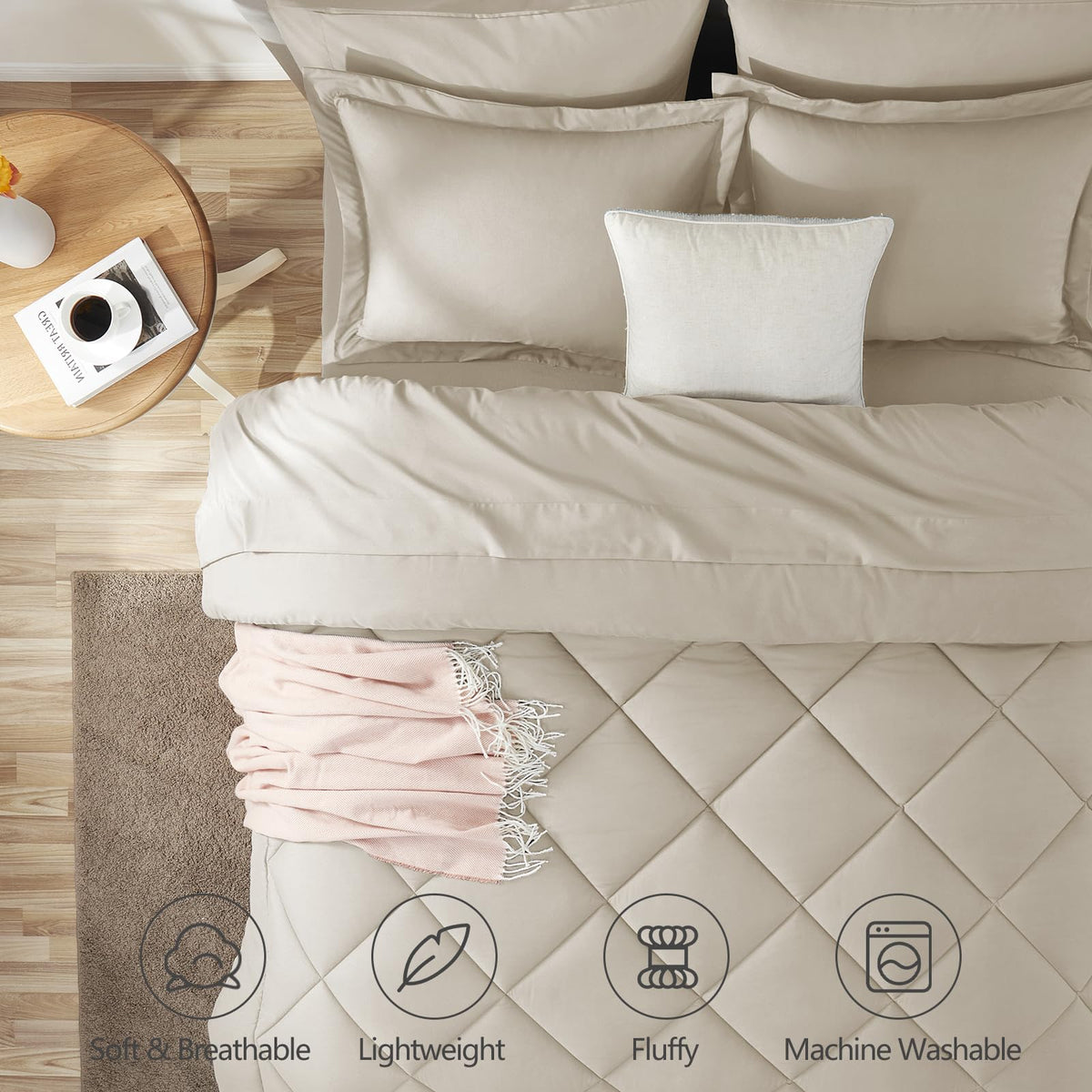 CozyLux packaging in vacuum bag for efficient storage and shipping