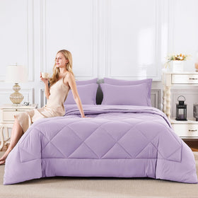 CozyLux bedding arrives vacuum-packaged for compact storage and fluffing