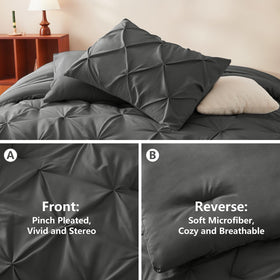 CozyLux queen fitted sheet with 14-inch pocket for secure fit.