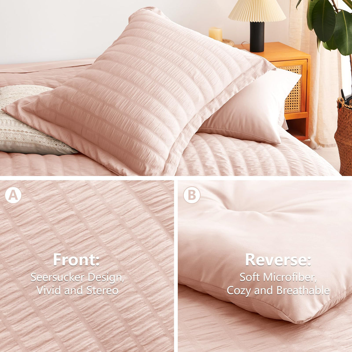 CozyLux queen flat sheet and fitted sheet prepared for a snug bed fit