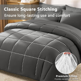 CozyLux pillow shams pair with the set for a polished look