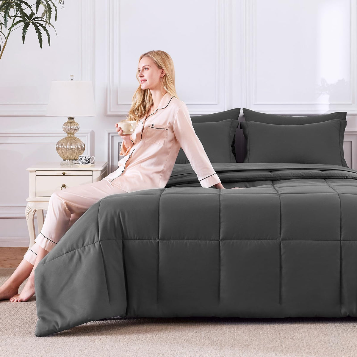 CozyLux bedding packaged in vacuum packaging for compact shipping