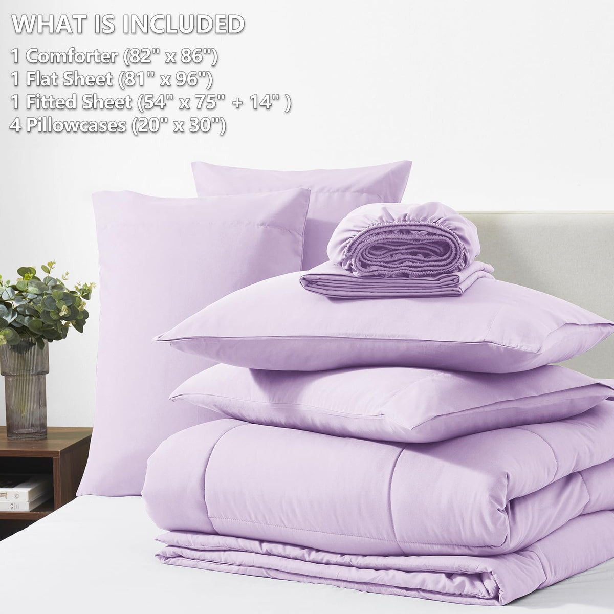 CozyLux Quilted Comforter featuring durable box stitching.