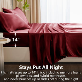 CozyLux elastic-edge design keeps the sheet in place overnight.