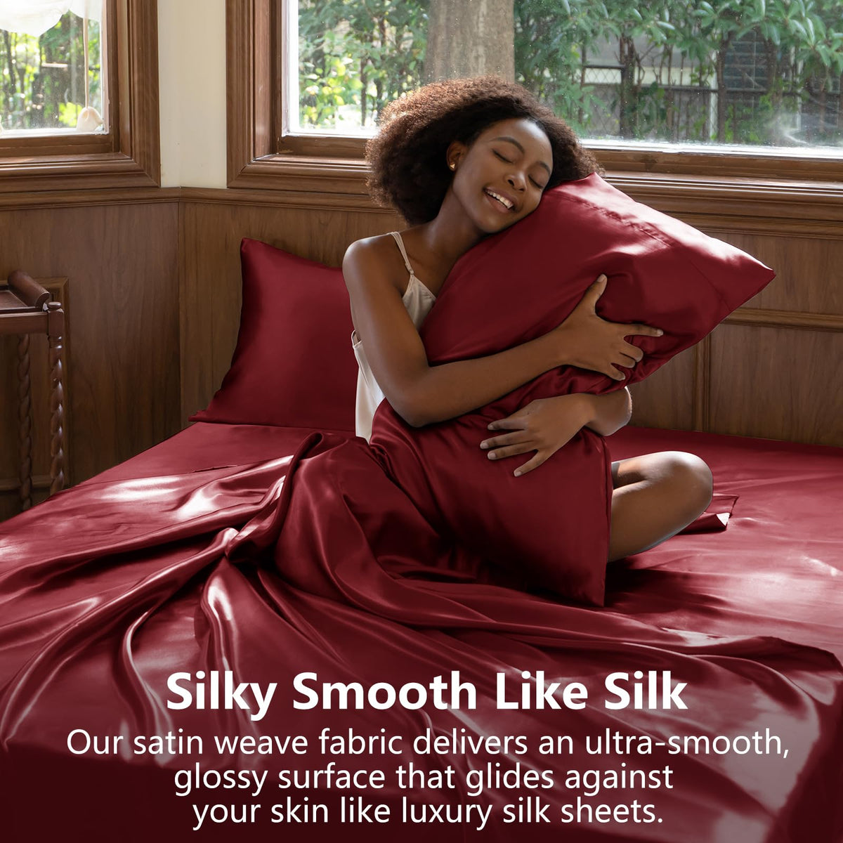 CozyLux satin pillowcases reduce frizz and bedhead for smoother mornings.