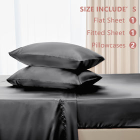 CozyLux satin sheets queen deep pocket fits up to 14 inches