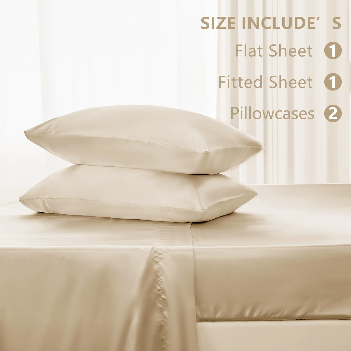 CozyLux satin sheets queen easy-care design stays vibrant after washing.