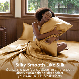 CozyLux satin pillowcases reduce frizz and bedhead for smoother mornings