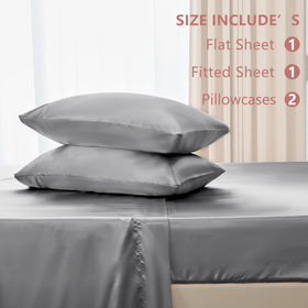CozyLux satin sheets queen set wrinkle resistance and shine