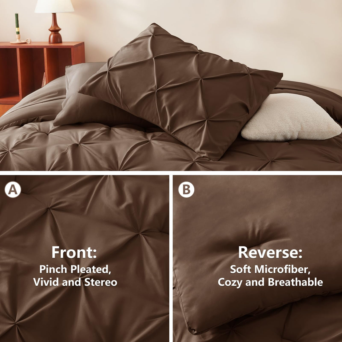 Soft microfiber fabric delivering breathable, sweat-absorbent comfort for all seasons.
