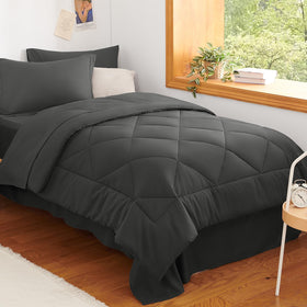 CozyLux Twin XL comforter set packaged for dorm storage and quick setup