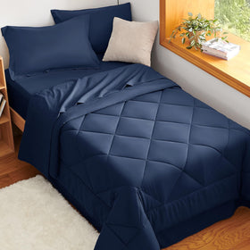 CozyLux Twin XL dorm bedding ideal for girls and boys setting
