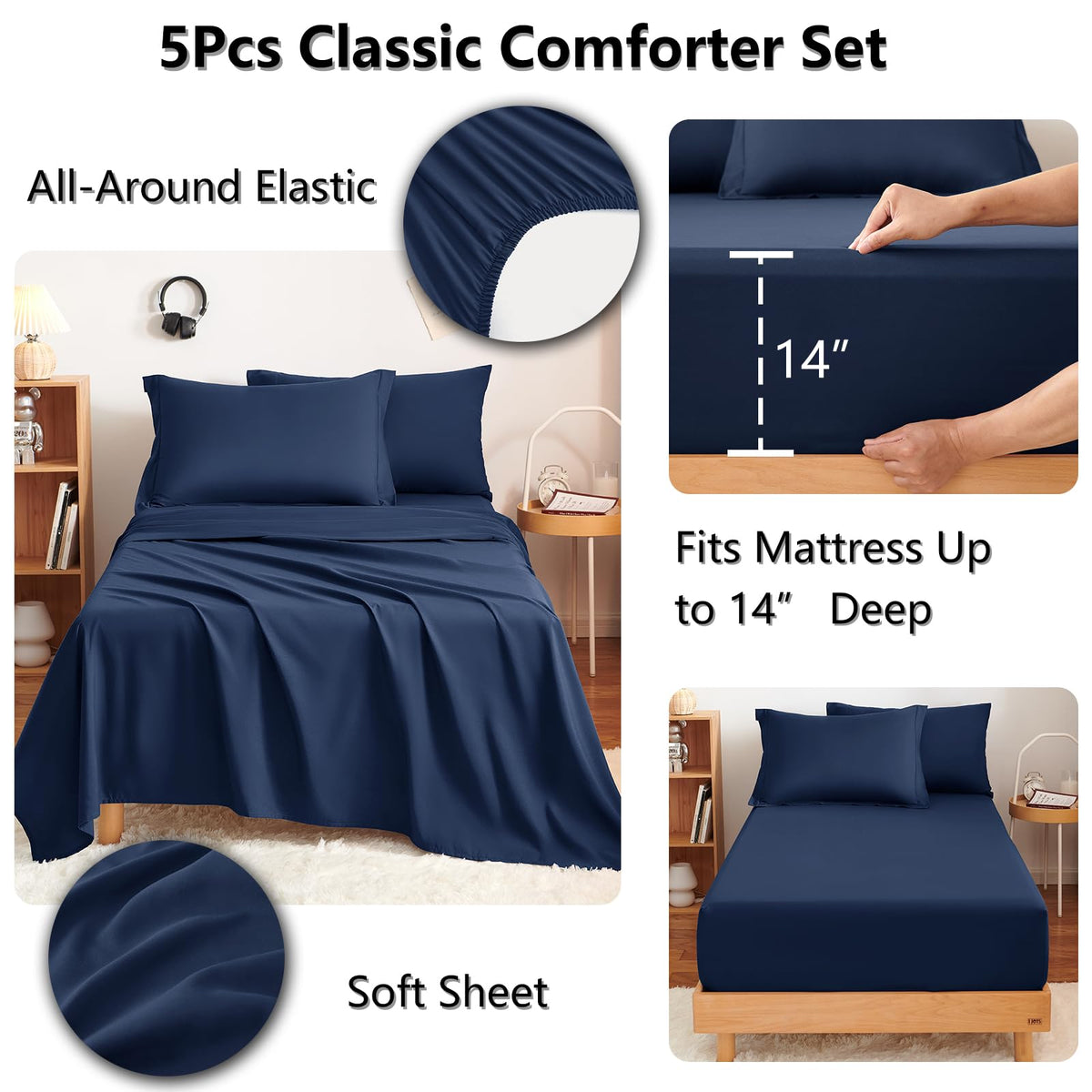 CozyLux Twin XL bedding OEKO-TEX certified for safe use