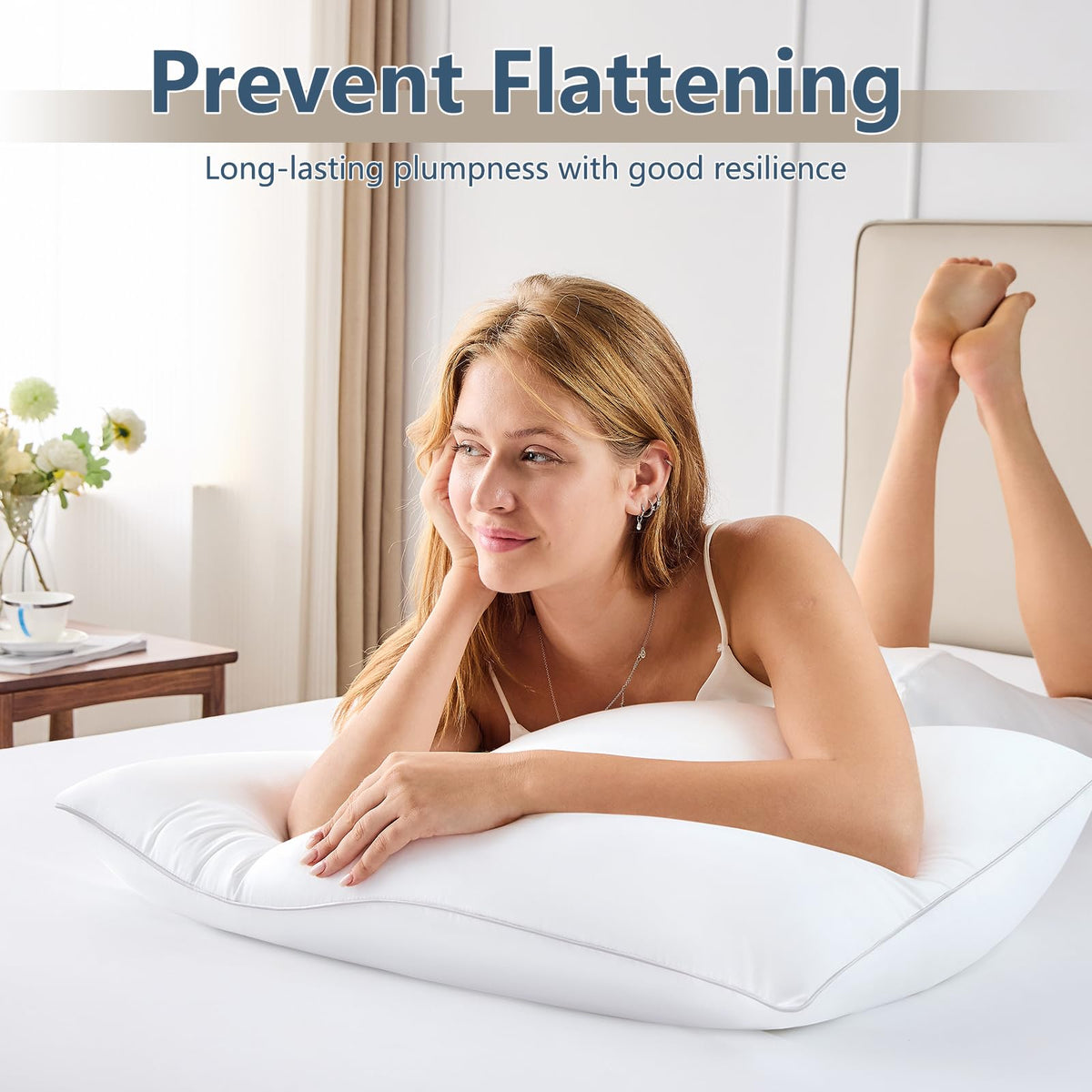 CozyLux two-pack pillow set ideal for couples or spare bed setup