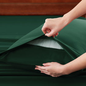 CozyLux ultra-soft microfiber texture close-up emphasizing breathable comfort.