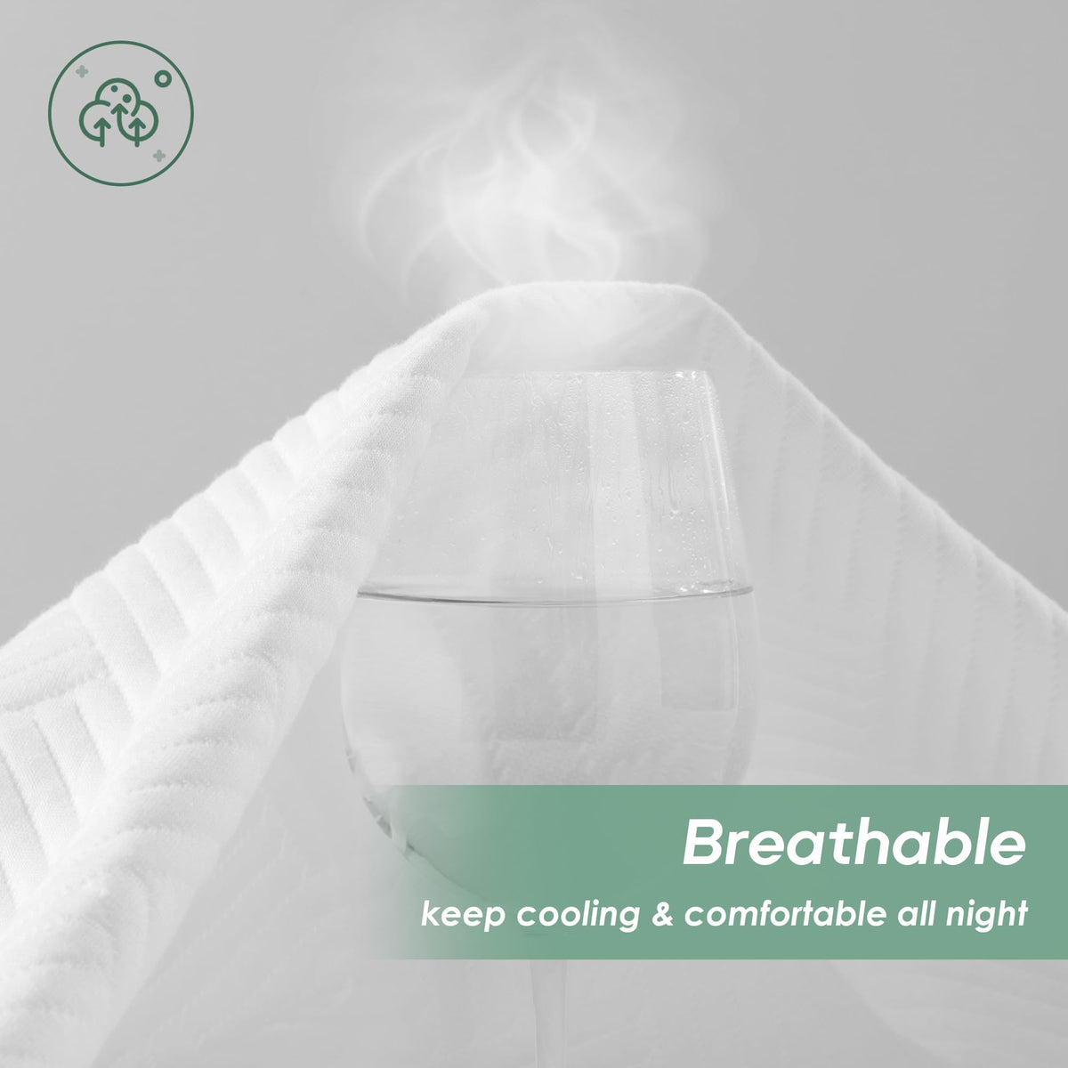 Cozymaker machine-washable mattress protector is easy to clean and maintain.