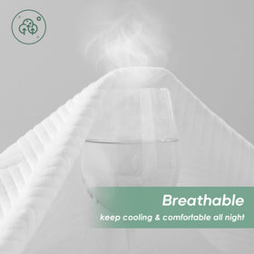 Cozymaker machine-washable mattress protector is easy to clean and maintain.