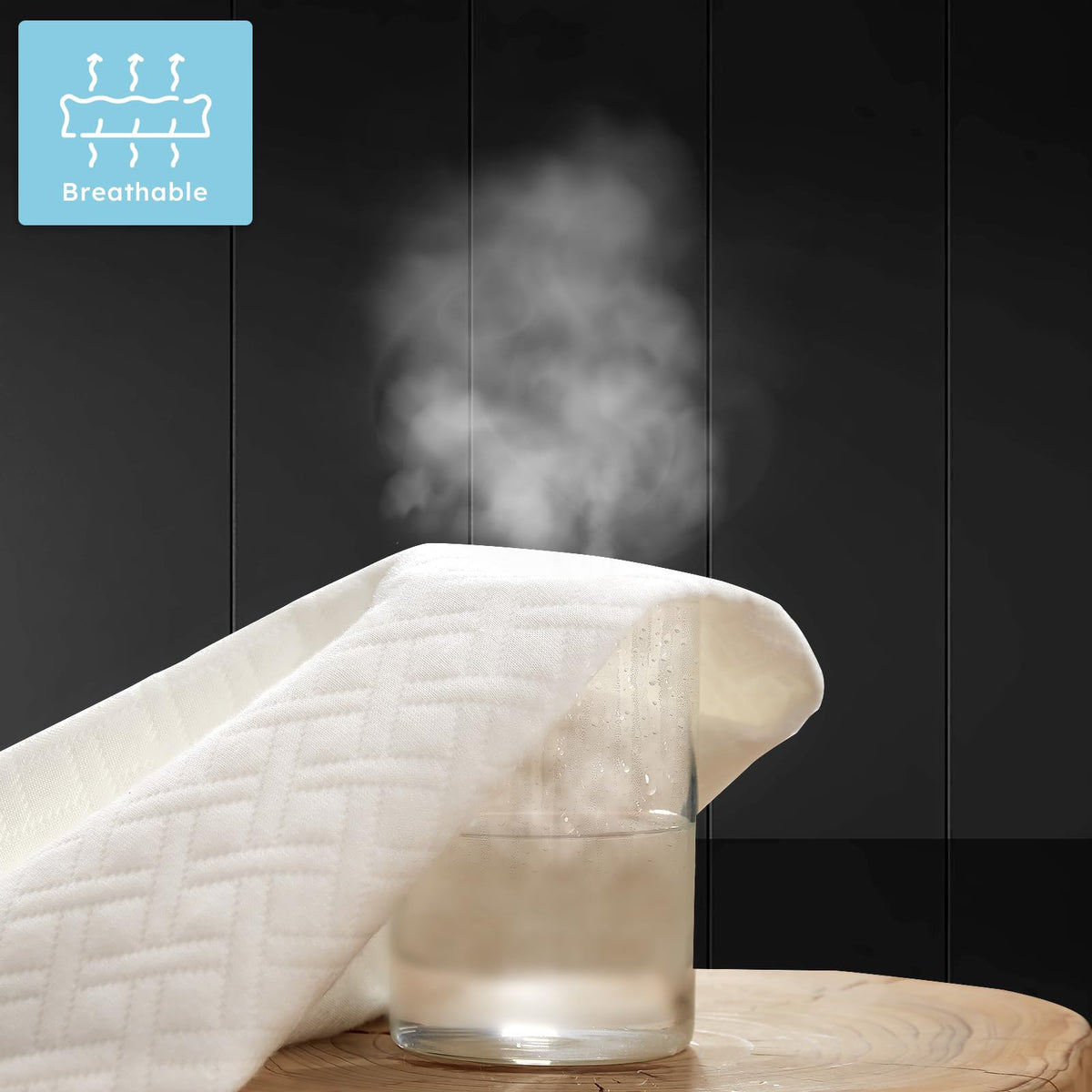 Cozymaker noiseless design creates a quiet, plush sleeping surface