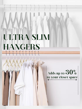 Cozymood velvet skirt hangers beige durable ABS and stainless construction