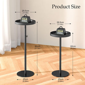 Cozynest Home small round side table base fits tight spaces in dorms and apartments