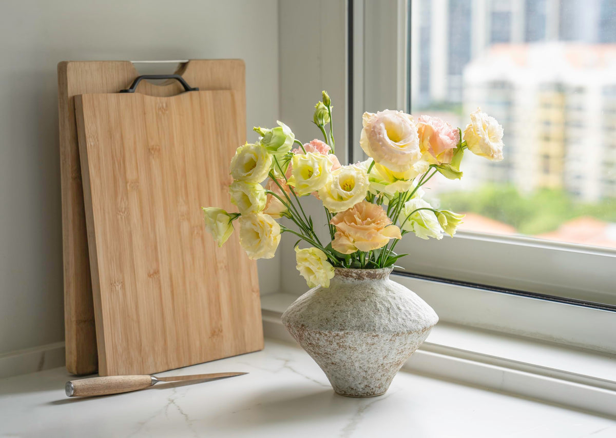 CozyWel vase suitable for fresh or dried flowers to brighten living spaces.