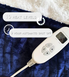 COZYXWORLD 1-9 hour timer shows safe heat scheduling for naps or overnight warmth.
