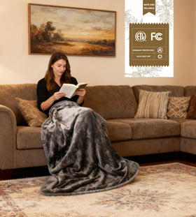 COZYXWORLD ultra-soft flannel and sherpa texture for soothing comfort