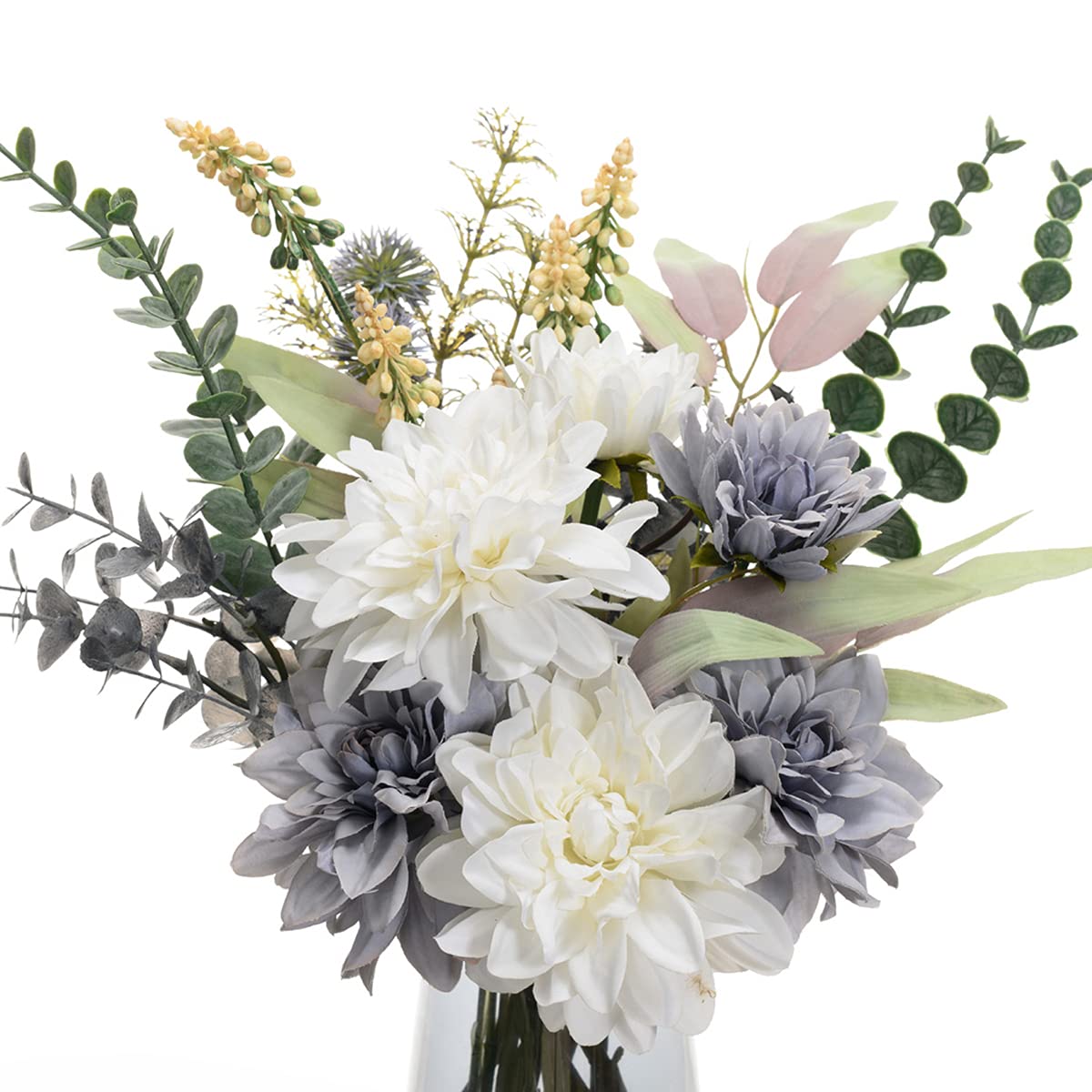 COZZI CODI artificial bouquet in twine vase for farmhouse style tables.