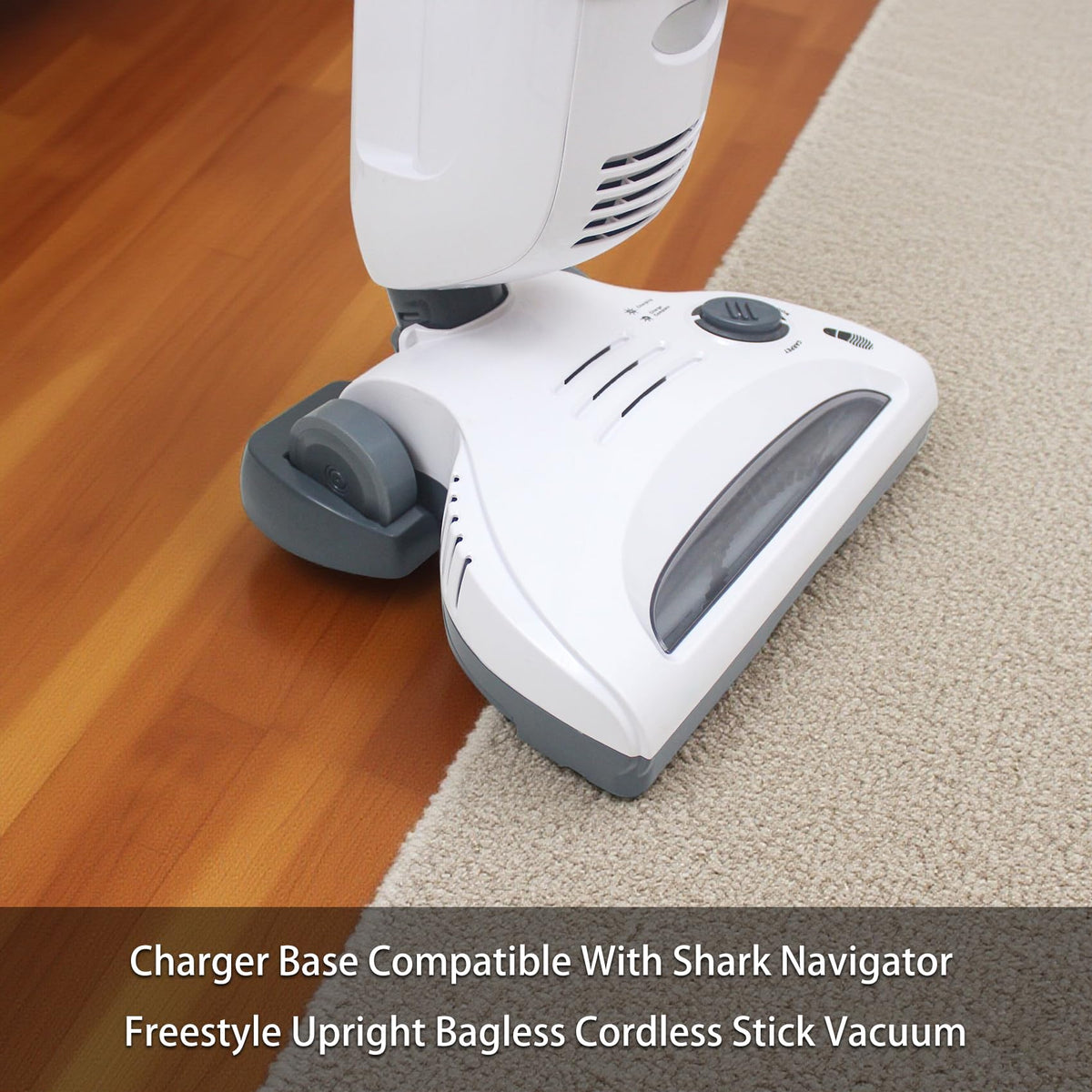 CPAI charger base for Shark SV1100 with cable, organized charging station for busy homes.