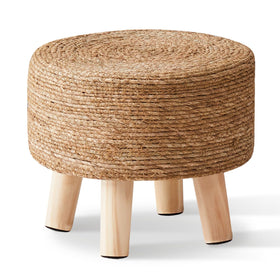 Cpintltr foot stool with pine legs and non-slip pads protects floors.