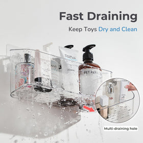 CQUNM drainage holes promote dry toys after baths.