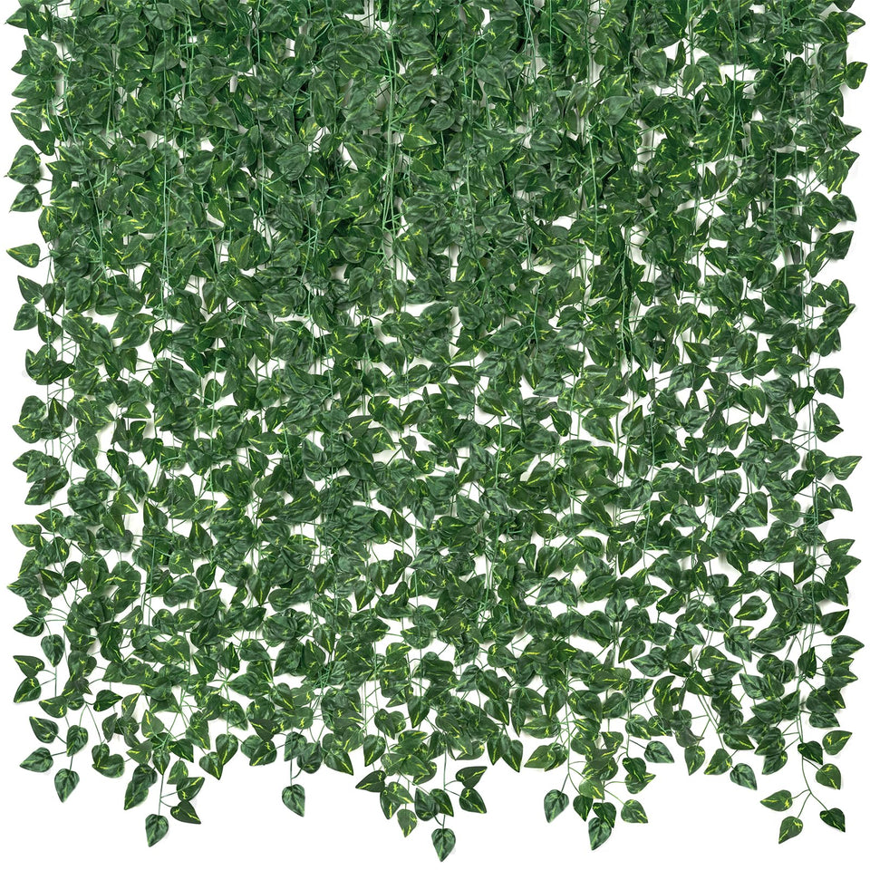 CQURE artificial ivy garland, 7ft long, ideal for versatile home decor.