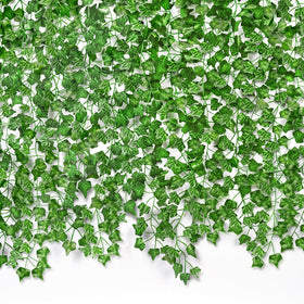 CQURE artificial ivy vines 7 ft each for versatile room styling.