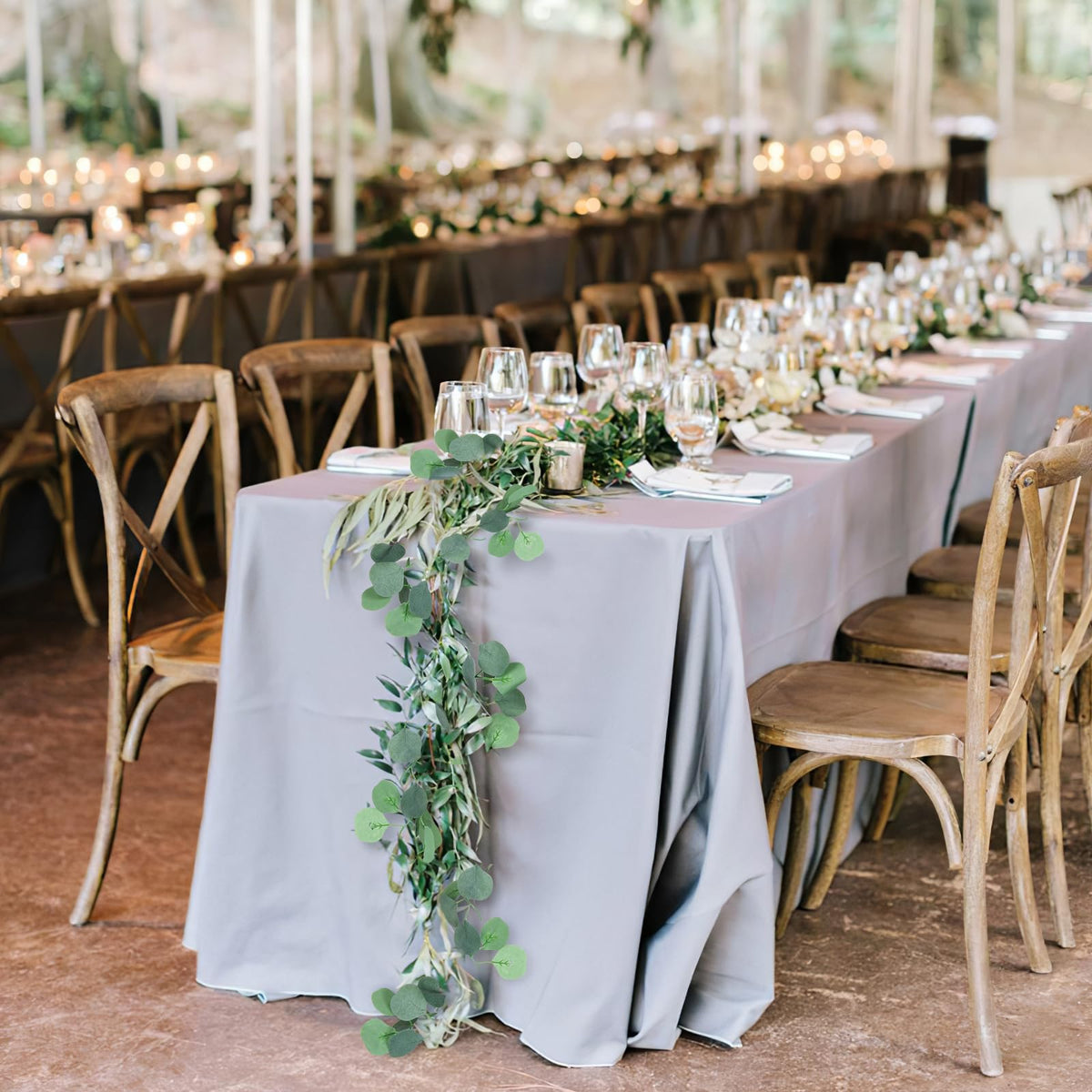 CQURE eucalyptus garland DIY wedding project inspiration