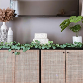 CQURE eucalyptus garland outdoor balcony setup