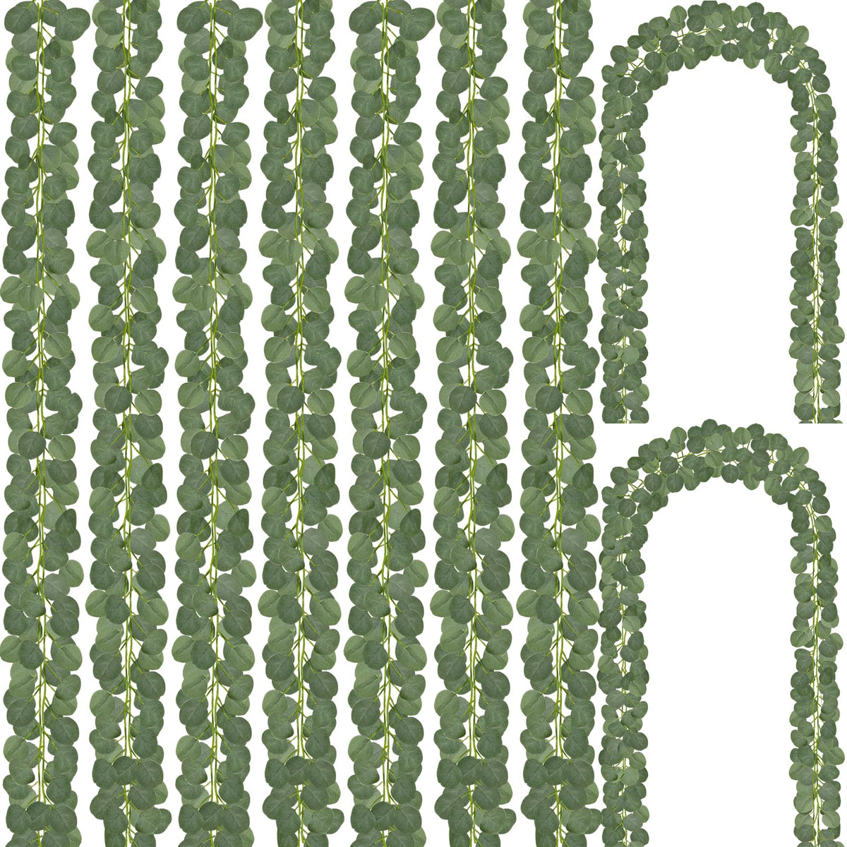 CQURE eucalyptus garland seven-foot display for versatile weddings and events