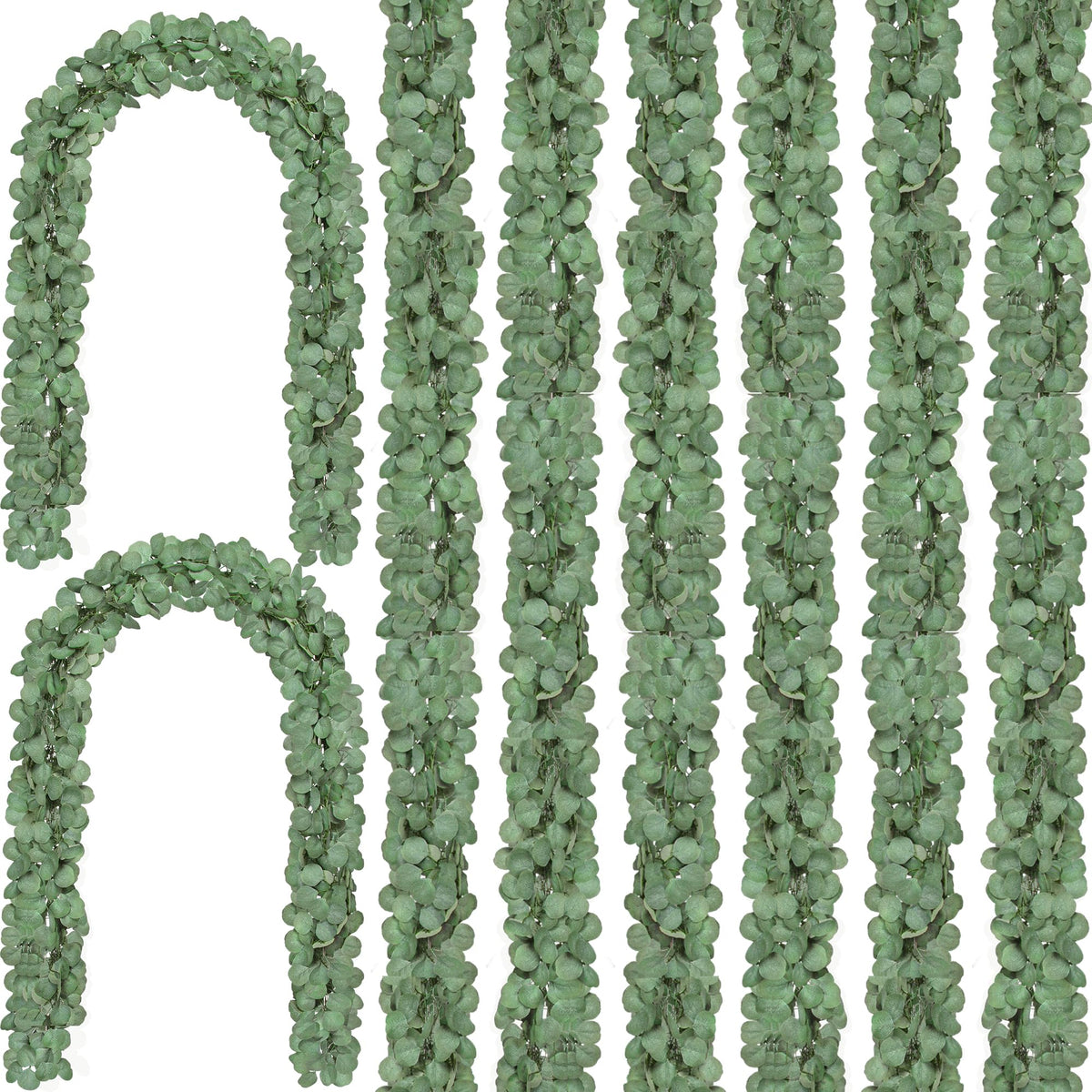CQURE eucalyptus garland table centerpiece for elegant wedding decor