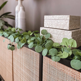CQURE eucalyptus garland wall decor ideas for living spaces