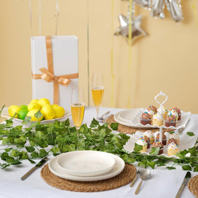 CQURE ivy garland enhances garden party ambience