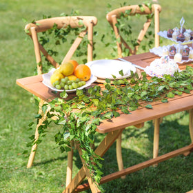 CQURE ivy garland door-frame setup creates welcoming entryways