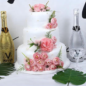 Crafare 12in round foam cake dummy, ideal for multi-tier setups and elegant room decor