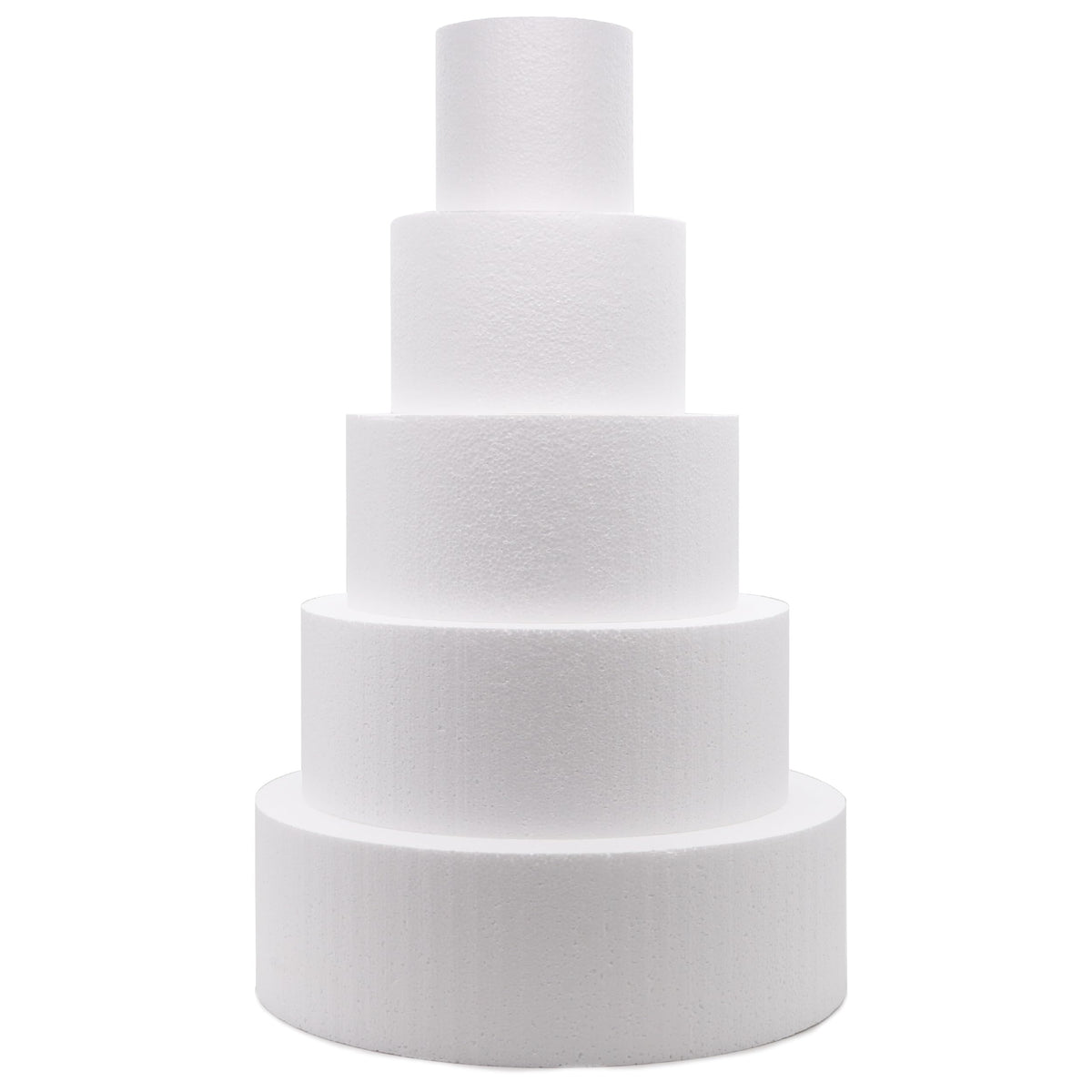 Crafare 4in round foam cake dummy, lightweight display for weddings and cake designs