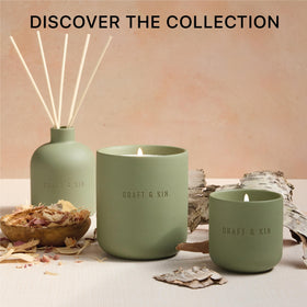 Craft & Kin diffuser in modern decor complements minimalist interiors with inviting aroma.