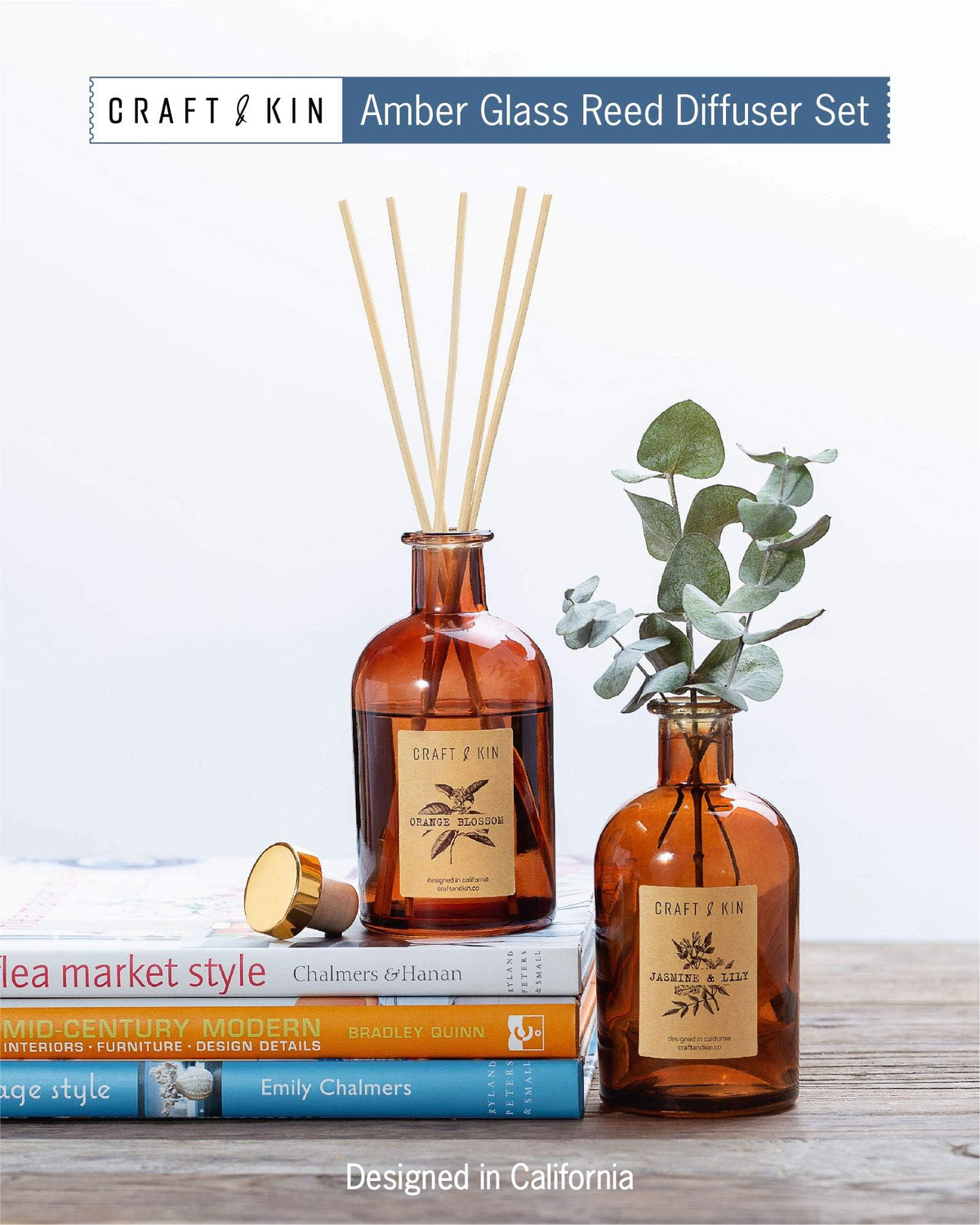 Craft & Kin Lily & Jasmine diffuser in a cozy room setting