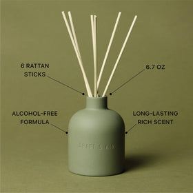 Craft & Kin Earthenware collection ceramic jar enhances decor while delivering warm, long-lasting scent.