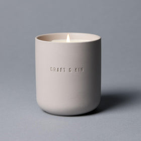 Craft & Kin elegant winter decor accent with a refined scent profile.