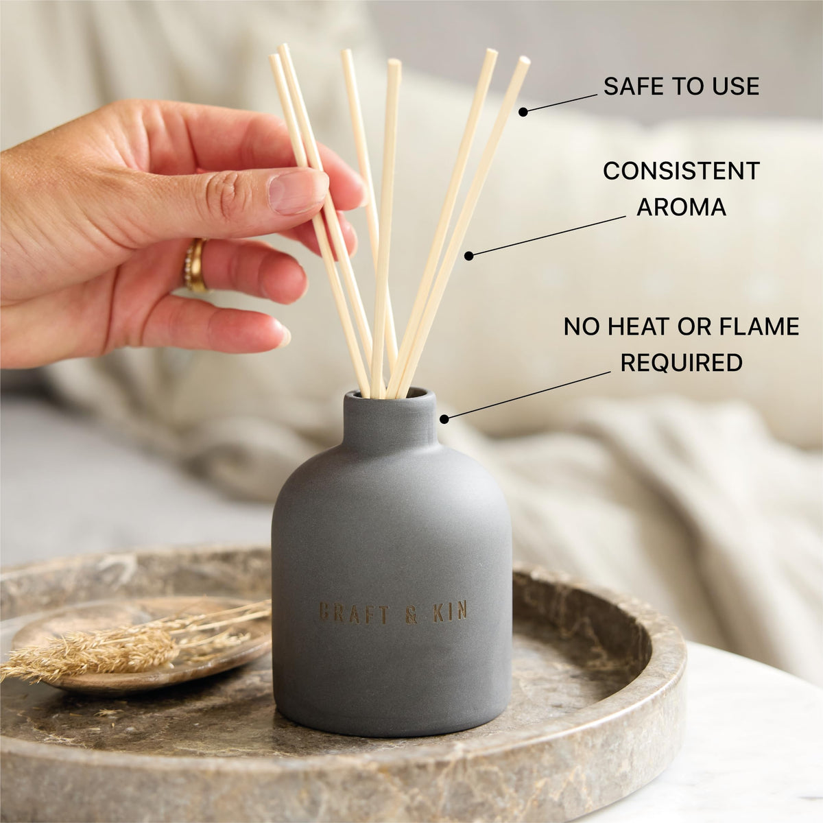 Craft & Kin fragrance sticks customize intensity for personalized ambience.
