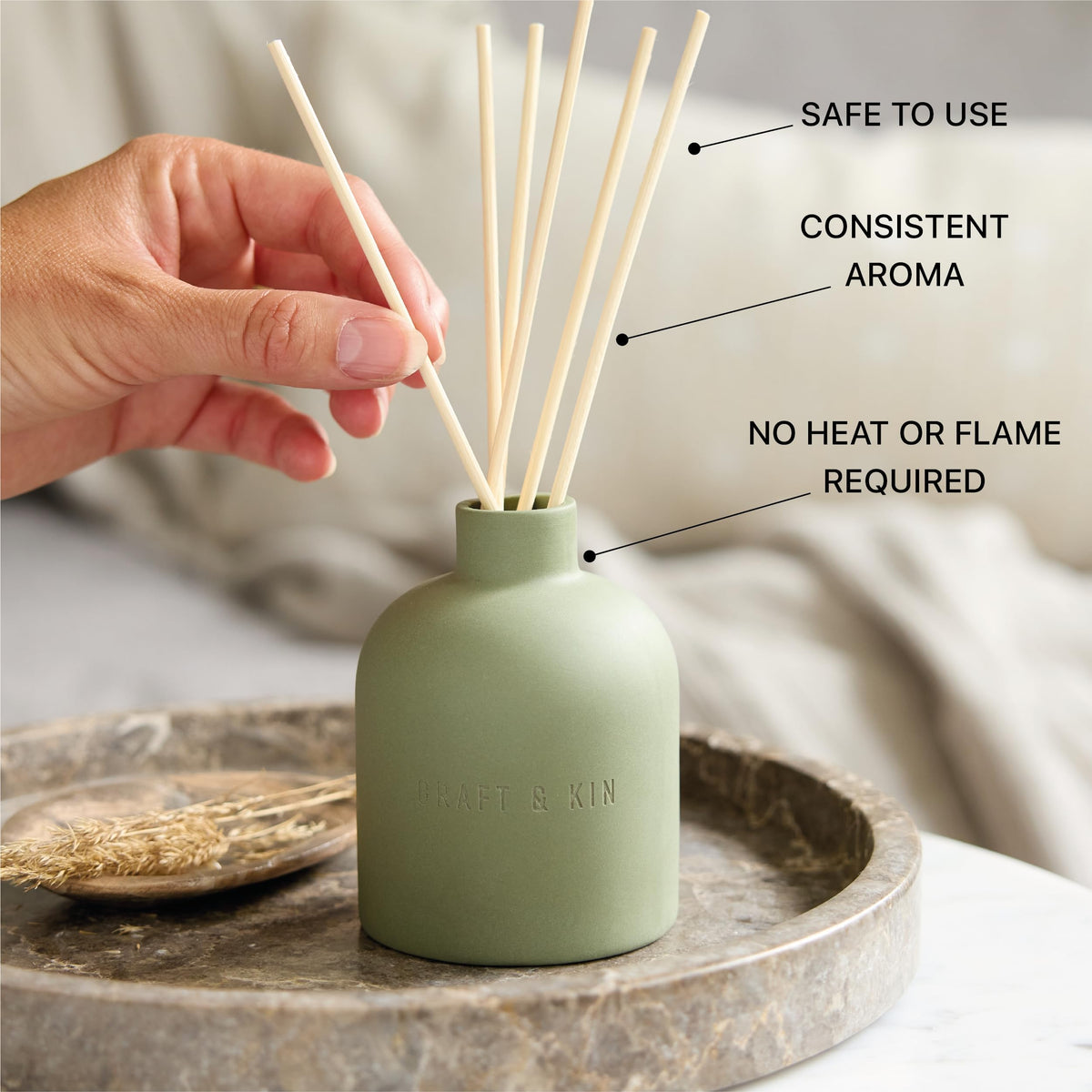 Craft & Kin holiday diffuser wrapped gift-ready for thoughtful seasonal gifting.