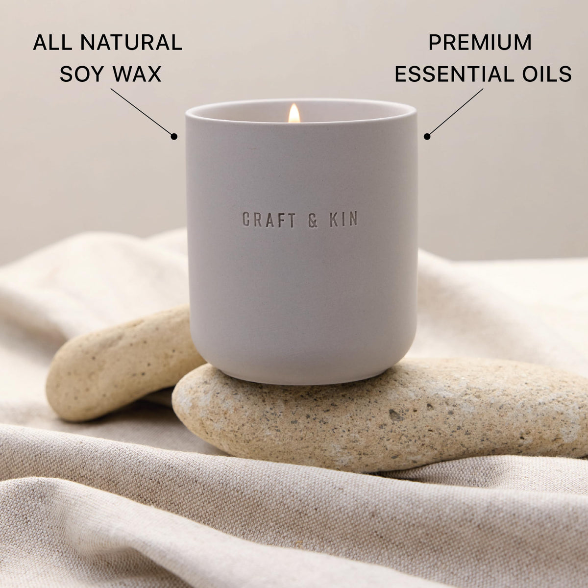 Craft & Kin reusable ceramic jar adds sustainable style to your decor.